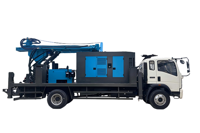 integrated 4x2 truck chassis water well drilling rig